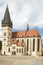 Slovakia, Bardejov, Market Square, St Egidius Basilica, Summer