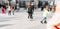 Slovakia.Bratislava.28.12.2018 .Soft,Selective focus.Winter sport.People ice skating on the City Park Ice Rink Adorable