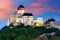 Slovakia Castle - Trencin at sunrise