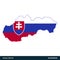 Slovakia - Europe Countries Map and Flag Vector Icon Template Illustration Design. Vector EPS 10.