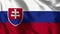 Slovakia Flag - Realistic 4K - 30fps flag of the Slovakia waving in the wind.