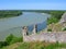 Slovakia, Maiden Tower of Devin Castle, Danube and Morava rivers