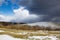 Slovakia - The spring storm over the fields of Silicka Planina plateau