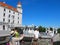 Slovakia, tourists in Bratislava castle, Asian travelers