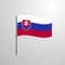 Slovakia waving Flag