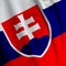 Slovakian Flag Closeup