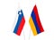 Slovenia and Armenia flags