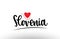 Slovenia country text typography logo icon design