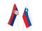 Slovenia and Serbia flags
