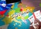 Slovenia travel concept map background with planes,tickets. Visit Slovenia travel and tourism destination concept. Slovenia flag