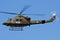 Slovenian Air Force Bell 412 army helicopter in the air