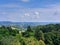 Slovenian Styria from Pohorje Mountains at summer. Green landscape. Slovenia