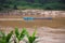 Slow boat at pakbeng on the Mekong river Laos