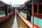 Slow boats on the Mekong river Laos