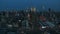 Slow circling midtown manhattan aerial