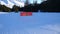 Slow down sign La Clusaz France Ski Blue Ski Piste Holiday Alps