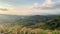 slow motion asian hiker woman with camera happy feeling stand and take photo to mountain view