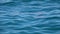 Slow motion of disturbed blue sea water surface. Close up