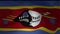 Slow motion of the flag of the Swaziland