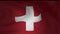 Slow motion of the flag of the Switzerland