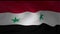 Slow motion of the flag of the Syria