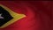 Slow motion of the flag of the Timor Leste