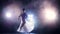 Slow motion of the jumping ballerina. No face. HD.
