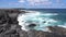 Slow motion of the seascape of Faro Punta Pesebre, Fuerteventura, Canary Island