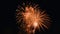 A slow-motion shot of fireworks exploding in the night sky created with Generative AI