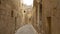 Slow motion walking along the medieval streets of old Mdina, Malta.