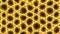 Slow movement of a bright yellow pattern