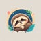 The slow-moving and adorable sloth can create a cute and relaxing t-shirt design.