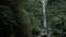 Slow pan of the view at Erskine falls