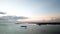 Slow rotating view of Semporna sea during sunrise in Malaysia.