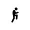 slowly, sneaking icon. Element of walking and running people icon for mobile concept and web apps. Detailed slowly, sneaking icon