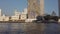 Slowmotion view of Chao phraya river in bangkok