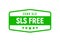 SLS free icon symbol, sulfate sles keratin free stamp symbol