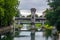 Sluice on the River Ljubljanica, Ljubljana, Slovenia was designed by famous architect Joze Plecnik....IMAGE