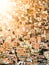 Slum houses built in steep hill of La Paz, Bolivia, South America