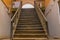 Slum and rickety wooden stairway in old house