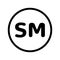 SM symbol mark icon