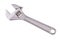 Small adjustable wrench for plumbing work. Accessories for mechanics working in the workshop