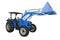 Small agricultural tractor side view