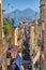 Small alleyway in the old town of Naples