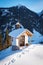 Small alpine chapel in the Austrian Alps