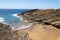 Small amazing beach hidden between dramatic cliffs on Tenerife, Canary Islands, Spain