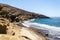 Small amazing beach hidden between dramatic cliffs on Tenerife, Canary Islands, Spain