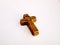 Small Antique Thick Brass Cross