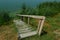 Small architectural forms in the park, benches