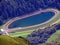 Small artificial lakes from hydroelectric power plants in the alpine valleys Gadmertal and GÃ¤ntel Gaentel, Innertkirchen